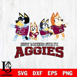 New Mexico State Aggies Bluey Mode Dance Squats Svg Eps Dxf Png File, Digital Download, Instant Download