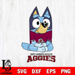 New Mexico State Aggies Bluey Styles Football Svg Eps Dxf Png File,NCAA Svg Files,Bluey svg ,Digital Download ,Instant Download, Cricut File