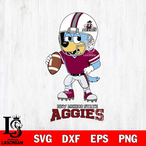 New Mexico State Aggies Bluey rugby Svg Eps Dxf Png File, Digital Download ,Instant Download, Cricut File