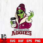 New Mexico State Aggies Boujee Grinch Girls Christmas Cut Files Cricut, Svg Dxf Eps Png file, Digital download , Silhouette