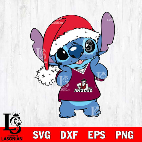 New Mexico State Aggies Cute Stitch Christmas Svg Eps Dxf Png File, Digital Download, Instant Download