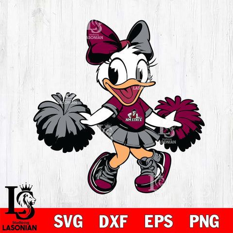 New Mexico State Aggies Daisy Duck Cheerleader Svg Eps Dxf Png File, NCAA svg, Digital Download, Instant Download