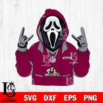 New Mexico State Aggies Ghostface Scream Football Halloween Svg Eps Dxf Png File, NCAA svg, Digital Download, Instant Download