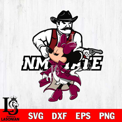 New Mexico State Aggies Glamorous Minnie Svg Eps Dxf Png File, Digital Download, Instant Download