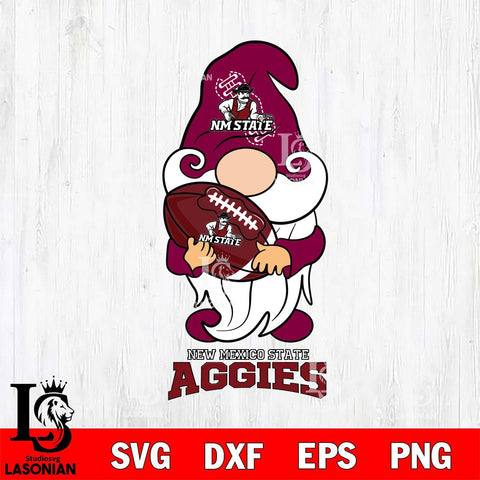 New Mexico State Aggies Gnomes Christmas football Svg Eps Dxf Png File, Digital Download, Instant Download