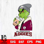 New Mexico State Aggies Grinch Bougie Football Svg Eps Dxf Png File, Digital Download, Instant Download