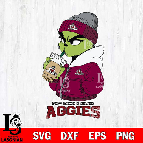 New Mexico State Aggies Grinch Bougie Sport Svg Eps Dxf Png File, Digital Download, Instant Download