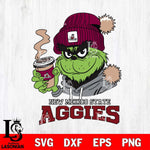 New Mexico State Aggies Grinch Cofffe Hoodie Cut Files Cricut, Svg Dxf Eps Png file, Digital download , Silhouette