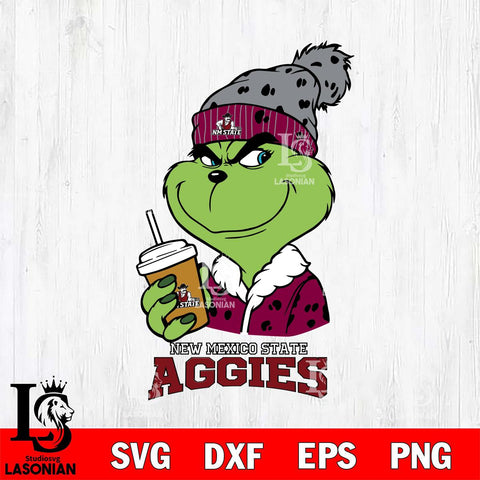 New Mexico State Aggies Grinch hat Svg Eps Dxf Png File, Digital Download, Instant Download