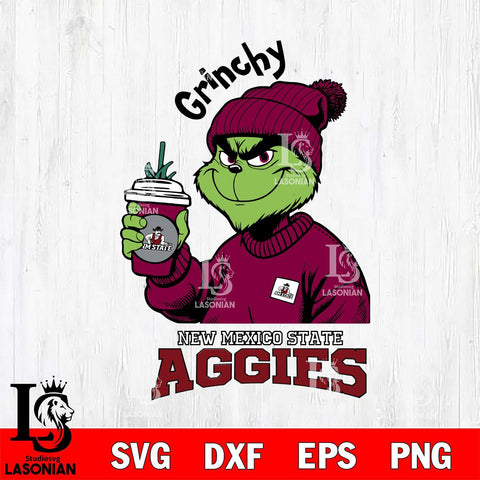 New Mexico State Aggies Grinchy Bougie Christmas Cut Files Cricut, Svg Dxf Eps Png file, Digital download , Silhouette