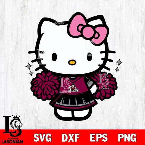 New Mexico State Aggies Hello Kitty Cheerleader Svg Eps Dxf Png File, Digital Download, Instant Download