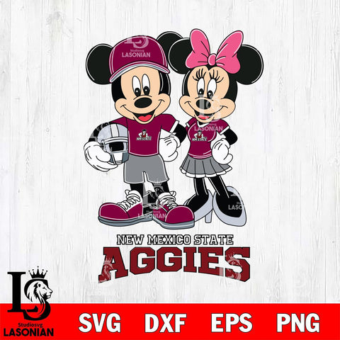 New Mexico State Aggies Mickey Minnie Mouse Helmet Svg Eps Dxf Png File, NCAA svg , File Cut , Digital Download , Instant Download, Cut Svg Files