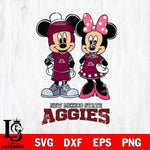 New Mexico State Aggies Mickey Minnie Mouse Pink Svg Eps Dxf Png File, NCAA svg , File Cut , Digital Download , Instant Download, Cut Svg Files