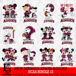 New Mexico State Aggies NCAA Bundle 12 Svg Eps Dxf Png File,Bundle NCAA svg , Digital Download , Instant Download, Cricut File