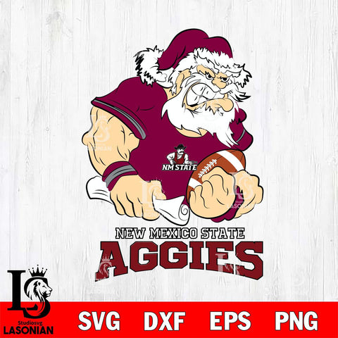 New Mexico State Aggies Santa Claus Angry Svg dxf eps png pdf file,NCAA svg,Digital Download,Cricut file