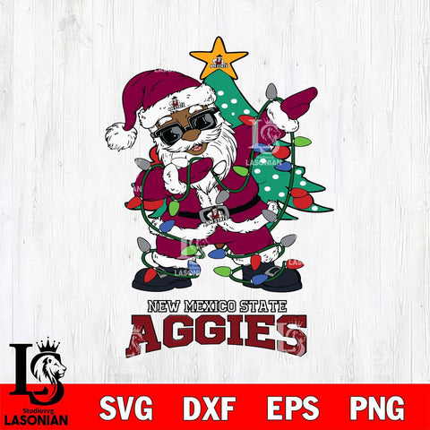 New Mexico State Aggies Santa Claus Ugly Christmas Svg dxf eps png pdf file,NCAA svg,Digital Download,Cricut file