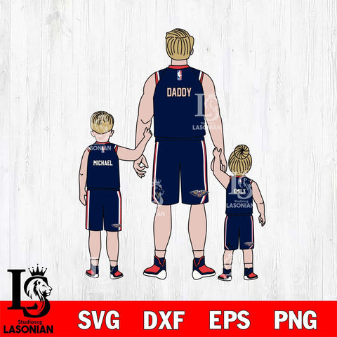 New Orleans Pelicans Best Dad Ever , NBA Basketball ,Father day Svg Eps Dxf Png File, Digital Download, Instant Download