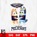 New Orleans Pelicans Bluey Chilli Dance Svg Eps Dxf Png File, Digital Download, Instant Download