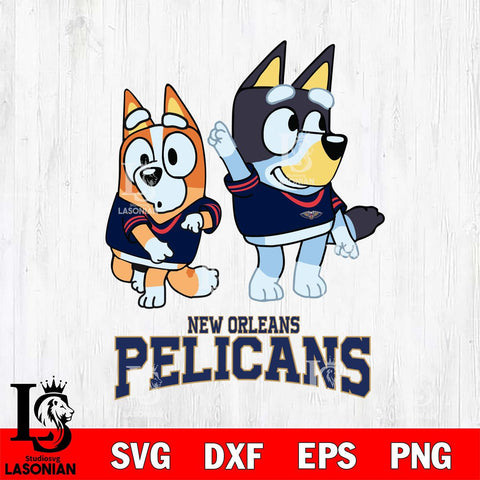 New Orleans Pelicans Bluey Chilli Mode Dance Svg Eps Dxf Png File, Digital Download, Instant Download