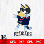 New Orleans Pelicans Bluey Dad Dance Svg Eps Dxf Png File, Digital Download, Instant Download