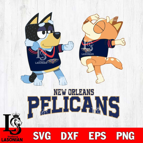 New Orleans Pelicans Bluey Dance Svg Eps Dxf Png File, Digital Download, Instant Download