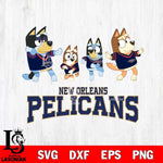 New Orleans Pelicans Bluey Dance Mode Squats Svg Eps Dxf Png File, Digital Download, Instant Download