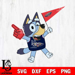 New Orleans Pelicans Bluey sport flag Svg Eps Dxf Png File, Digital Download, Instant Download