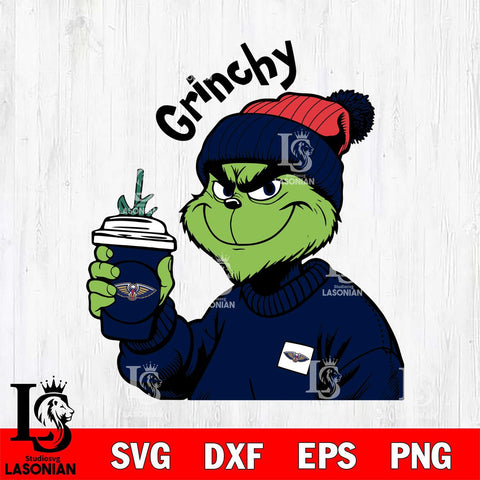 New Orleans Pelicans Boujee Grinch 10 Svg Eps Dxf Png File, Digital Download, Instant Download