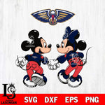 New Orleans Pelicans Fan Minnie And Mickey Love Svg Eps Dxf Png File, Digital Download, Instant Download