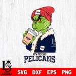 New Orleans Pelicans Grinch Bougie Football Svg Eps Dxf Png File, Digital Download, Instant Download