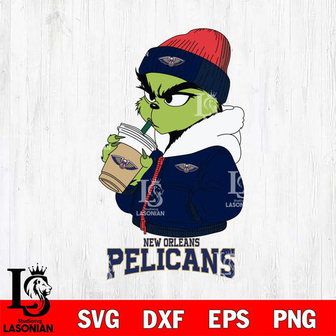 New Orleans Pelicans Grinch Bougie Sport Svg Eps Dxf Png File, Digital Download, Instant Download