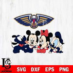 New Orleans Pelicans Mickey Minne 5 Nba Svg Eps Dxf Png File, NBA svg, Digital Download, Instant Download