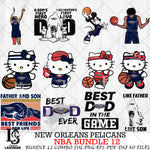 New Orleans Pelicans NBA Bundle 12 Svg Eps Dxf Png File, Digital Download, Instant Download