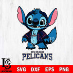 New Orleans Pelicans Stitch Halloween Svg Eps Dxf Png File, NBA svg, Digital Download, Instant Download