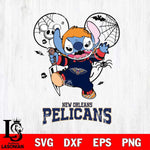 New Orleans Pelicans Stitch Michael Halloween Svg Eps Dxf Png File, Digital Download, Instant Download