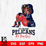 New Orleans Pelicans #1 beauty Black Fan Girl