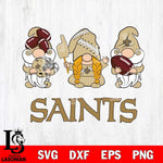 New Orleans Saints 3 Gnomes Football Svg Eps Dxf Png File, Digital Download, Instant Download