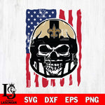 New Orleans Saints American Skull Helmet Svg Eps Dxf Png File, Digital Download, Instant Download