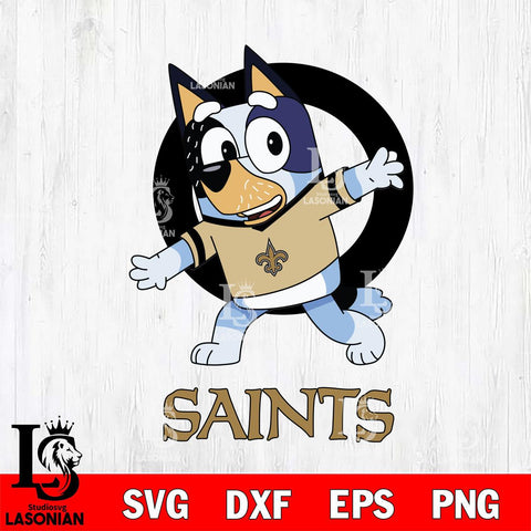 New Orleans Saints Bandit Heeler Rugby Svg Eps Dxf Png File, Digital Download ,Instant Download, Cricut File