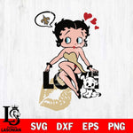 New Orleans Saints Betty Boop Love Svg Eps Dxf Png File, Digital Download, Instant Download