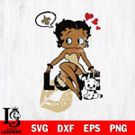 New Orleans Saints Betty Boop Love SVG 2 Svg Eps Dxf Png File, Digital Download, Instant Download