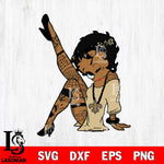 New Orleans Saints Betty Boop Tattoo Girl SVG Svg Eps Dxf Png File, Digital Download, Instant Download