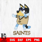 New Orleans Saints Bluey Dad Dance Svg Eps Dxf Png File, Digital Download, Instant Download