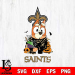 New Orleans Saints Bluey Halloween NFL Svg Eps Dxf Png File, Digital Download, Instant Download