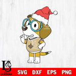 New Orleans Saints Bluey Honey Christmas Svg Eps Dxf Png File, Digital Download, Instant Download