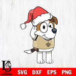 New Orleans Saints Bluey Jack Christmas Svg Eps Dxf Png File, Digital Download, Instant Download