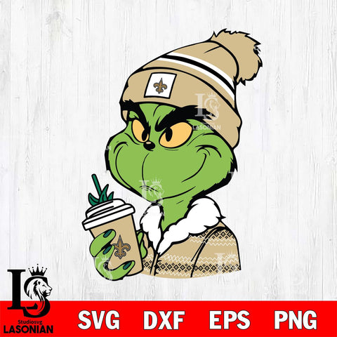 New Orleans Saints Boujee Grinch Svg Eps Dxf Png File, Digital Download, Instant Download