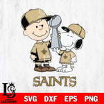 New Orleans Saints Charlie Brown and Snoopy Champions Svg Eps Dxf Png File, NFL svg , Digital Download , Instant Download, Cricut File