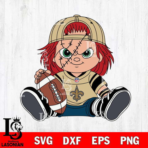 New Orleans Saints Chucky Horror 11 Svg Eps Dxf Png File, NFL svg, Digital Download, Instant Download