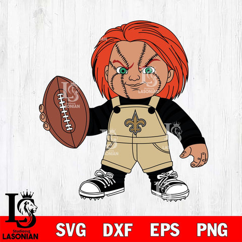 New Orleans Saints Chucky Horror 12 Svg Eps Dxf Png File, NFL svg, Digital Download, Instant Download